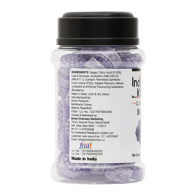 Indian Kitchen Blueberry Candy 225g Indian Kitchen Blueberry Candy 225g - Indian Kitchen